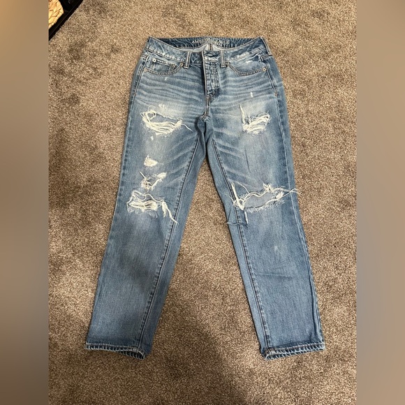 AE Boy Crop Distressed Jeans - Picture 1 of 2